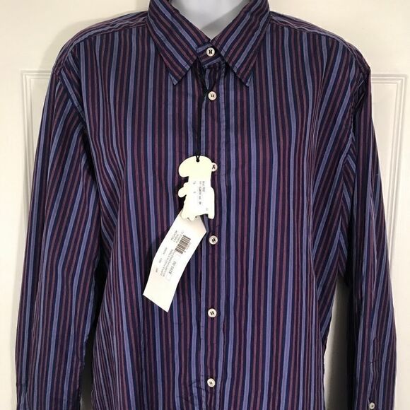 Highest Quality!! NWT Classic Italian Bevilacqua size L Shirt! - Picture 2 of 12
